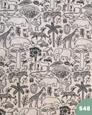 COTONE 100% - 548 FANTASIA GIUNGLA DA COLORARE