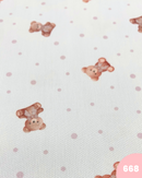 PIQUET DI COTONE - 668 ORSETTO POIS ROSA