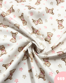 PIQUET DI COTONE - 669 ORSETTO STELLINE ROSA