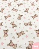 PIQUET DI COTONE - 669 ORSETTO STELLINE ROSA