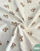 MUSSOLA DI COTONE - 2590 ORSETTO