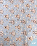 COTONE 100% - 450 ORSETTO E CONIGLIO FONDO CELESTE