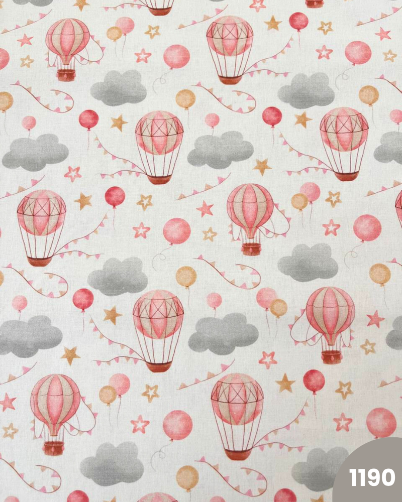 COTONE 100% - 1190 MONGOLFIERA ROSA