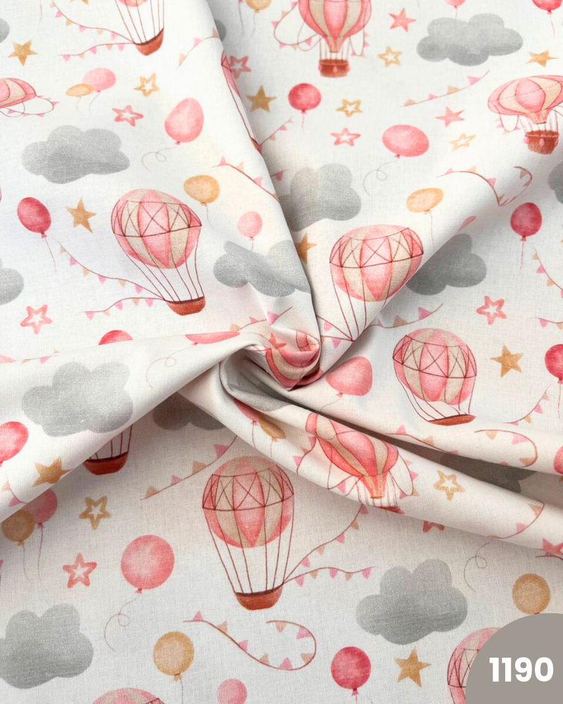 COTONE 100% - 1190 MONGOLFIERA ROSA