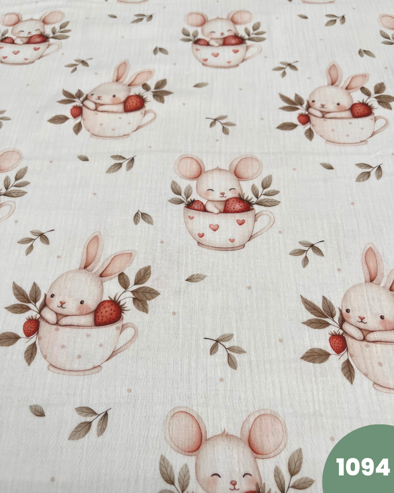 MUSSOLA DI COTONE - 1094 TAZZA CONIGLIETTO