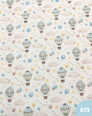 PIQUET DI COTONE - 673 MONGOLFIERA CELESTE