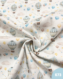 PIQUET DI COTONE - 673 MONGOLFIERA CELESTE