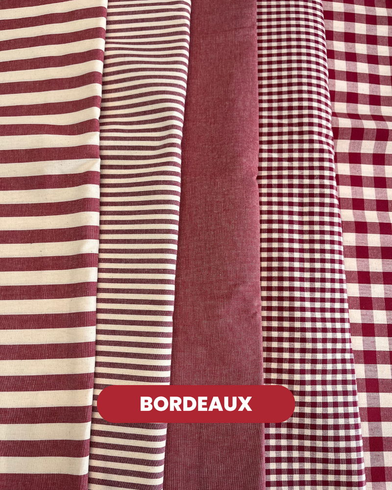 COTONE PER TOVAGLIATO H 180 CM - BORDEAUX 5 VARIANTI