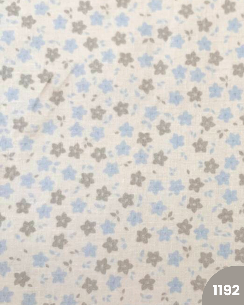 COTONE 100% - 1192 FIORELLINI GRIGI E CELESTI