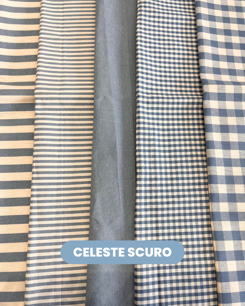 COTONE PER TOVAGLIATO H 180 CM - CELESTE SCURO 5 VARIANTI