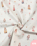 COTONE 100% - 676 CONIGLIETTA FIORI ROSA