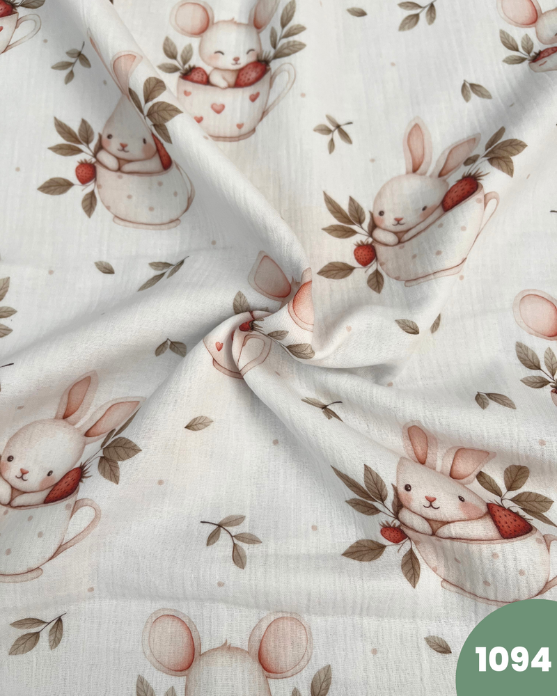 MUSSOLA DI COTONE - 1094 TAZZA CONIGLIETTO