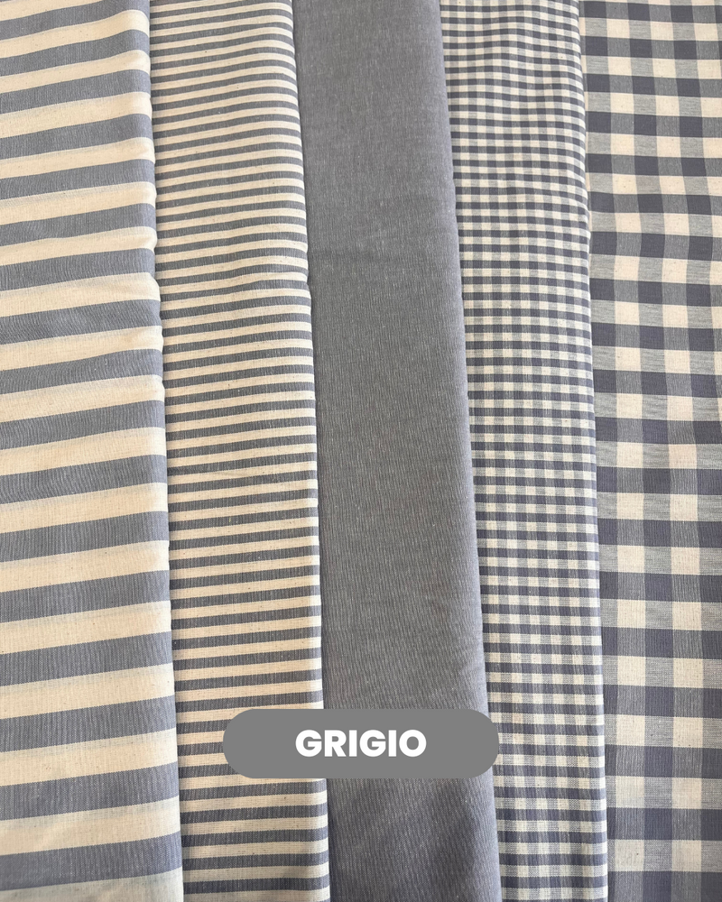 COTONE PER TOVAGLIATO H 180 CM - GRIGIO 5 VARIANTI