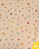 COTONE 100% - 459 FIORI FONDO QUADRETTO GIALLO