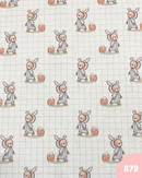 COTONE 100% - 679 ORSETTO FONDO QUADRETTI