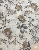 COTONE ARREDAMENTO - 1701 FIORE BEIGE/GRIGI