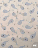 COTONE 100% - 1197 BALENA CELESTE RIGA BEIGE