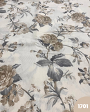 COTONE ARREDAMENTO - 1701 FIORE BEIGE/GRIGI