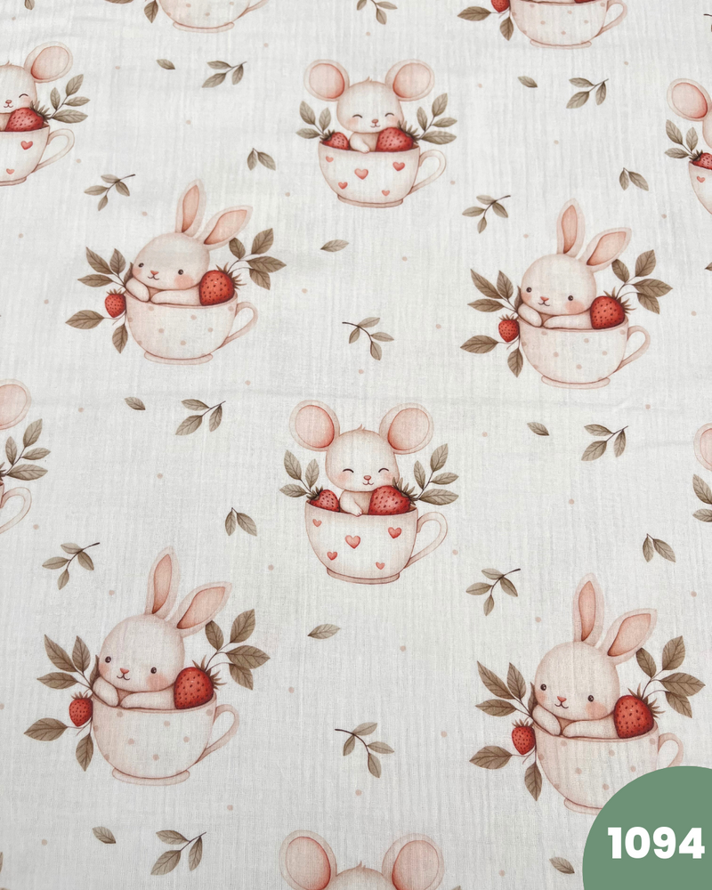 MUSSOLA DI COTONE - 1094 TAZZA CONIGLIETTO