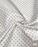 PIQUET DI COTONE - 437 CUORI GRIGI E BEIGE