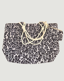 BORSA MARE - LEOPARDATO NERO
