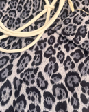 BORSA MARE - LEOPARDATO NERO