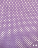 COTONE 100% - 633 POIS BIANCO FONDO GLICINE