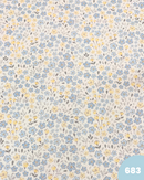 COTONE 100% - 683 FIORI CELESTI E GIALLI