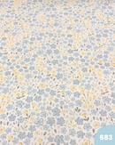 COTONE 100% - 683 FIORI CELESTI E GIALLI