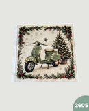 PANNELLO VELLUTO DOPPIATO - 2605 VESPA NATALE