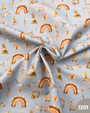 COTONE 100% - 1201 ARCOBALENO FONDO CELESTE