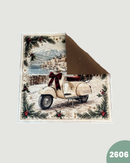 PANNELLO VELLUTO DOPPIATO - 2606 VESPA NATALE