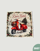 PANNELLO VELLUTO DOPPIATO - 2607 VESPA NATALE