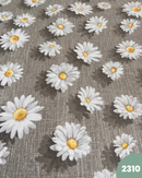 COTONE ARREDAMENTO - 2310 MARGHERITA 3D FONDO BEIGE