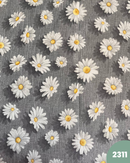COTONE ARREDAMENTO - 2311 MARGHERITA 3D FONDO GRIGIO