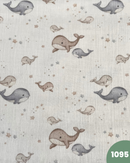 MUSSOLA DI COTONE - 1095 BALENE