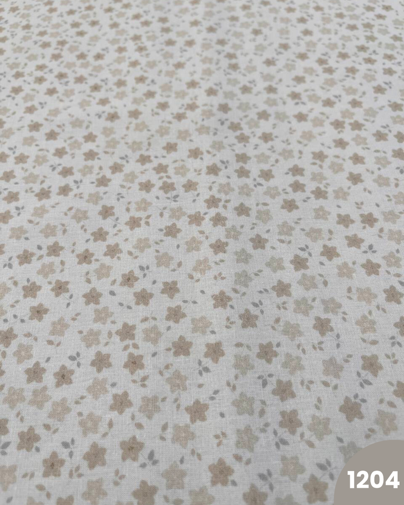 COTONE 100% - 1204 FIORELLINI BEIGE