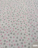 COTONE 100% - 1205 FIORELLINI GRIGI E ROSA