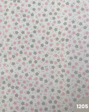 COTONE 100% - 1205 FIORELLINI GRIGI E ROSA