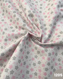 COTONE 100% - 1205 FIORELLINI GRIGI E ROSA