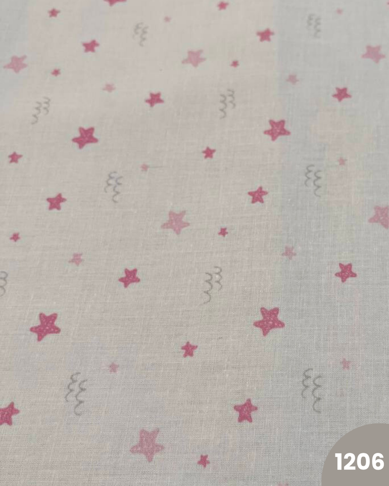 COTONE 100% - 1206 STELLINE ROSA
