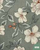 COTONE ARREDAMENTO - 856 FIORE GRANDE FONDO VERDE