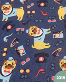 COTONE ARREDAMENTO - 2315 CANI FONDO BLU