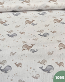 MUSSOLA DI COTONE - 1095 BALENE