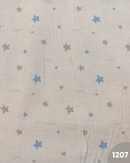 COTONE 100% - 1207 STELLINE GRIGIE E CELESTI