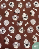 COTONE ARREDAMENTO - 2317 ANIMALI FONDO MARRONE