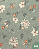 COTONE ARREDAMENTO - 858 FIORE PICCOLO FONDO VERDE