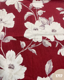 COTONE ARREDAMENTO - 1717 FIORE FONDO BORDEAUX