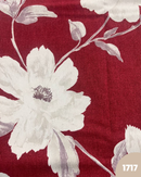 COTONE ARREDAMENTO - 1717 FIORE FONDO BORDEAUX