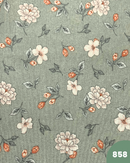 COTONE ARREDAMENTO - 858 FIORE PICCOLO FONDO VERDE